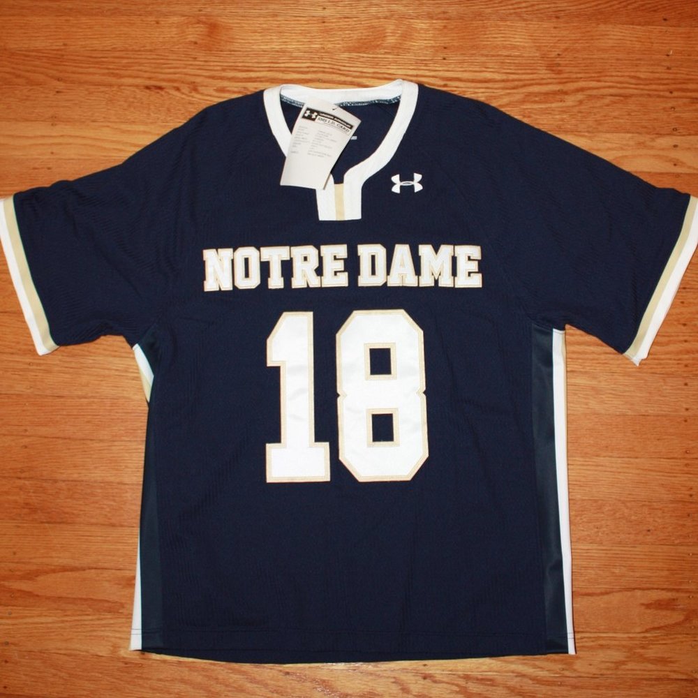 Under Armour Notre Dame Stitched Lacrosse Jersey